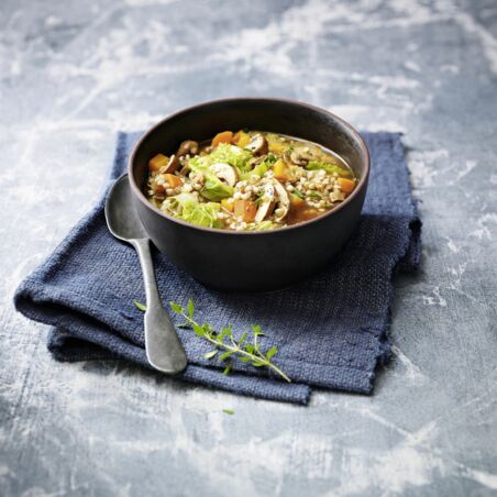 Wirsing-Pilz-Eintopf mit Buchweizen Wirsing-Pilz-Eintopf mit Buchweizen