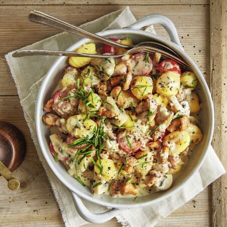 Gnocchi-Pfifferlings-Ragout Gnocchi-Pfifferlings-Ragout