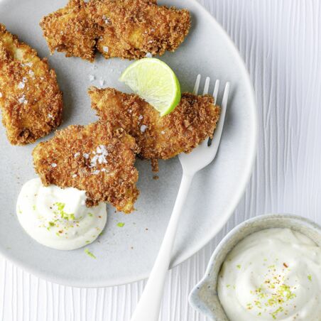 Schnitzelchen mit Mayo Schnitzelchen mit Mayo