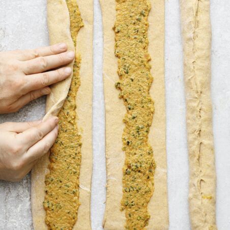Süßkartoffel-Hefezopf ohne Zucker Süßkartoffel-Hefezopf ohne Zucker