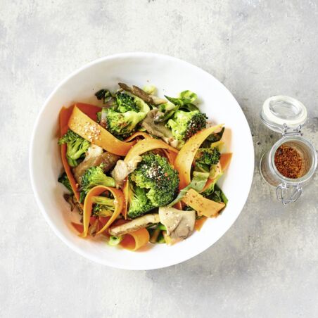 Austernpilzpfanne-mit-Brokkoli Austernpilzpfanne-mit-Brokkoli