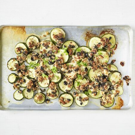 Zucchini-Brät-Blech Zucchini-Brät-Blech