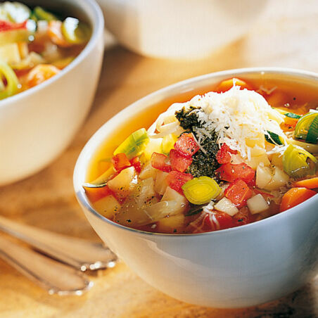 Minestrone, die Schnelle Minestrone, die Schnelle