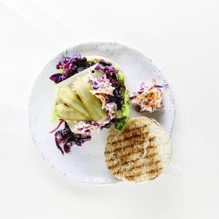 Rauchiger Rotkohl-Burger