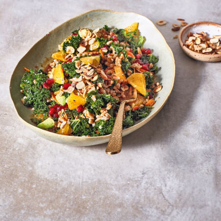 Gruenkohl-Dinkel-Salat Gruenkohl-Dinkel-Salat