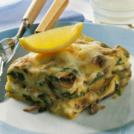 Pilz-Spinat-Lasagne Pilz-Spinat-Lasagne