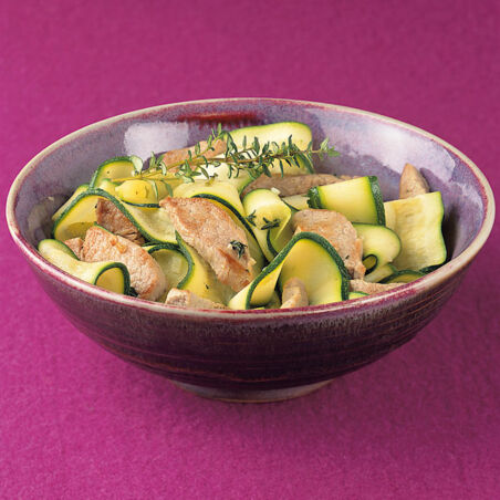 Schweinefilet mit Zucchininudeln Schweinefilet mit Zucchininudeln
