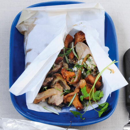 Pilze im Pergament Pilze im Pergament