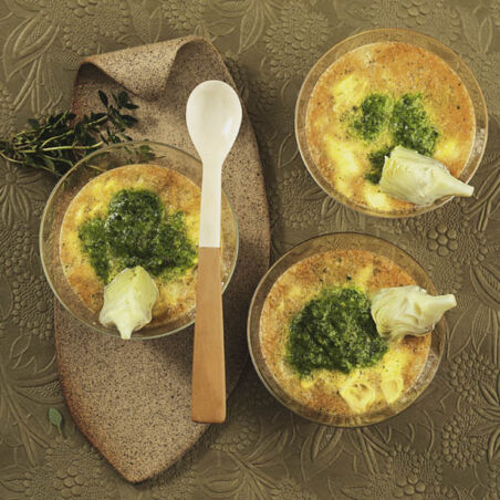 Mediterraner Artischocken-Flan Mediterraner Artischocken-Flan