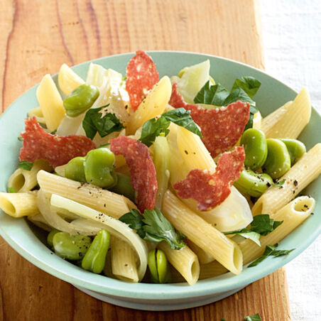 Nudeln mit dicken Bohnen Nudeln mit dicken Bohnen