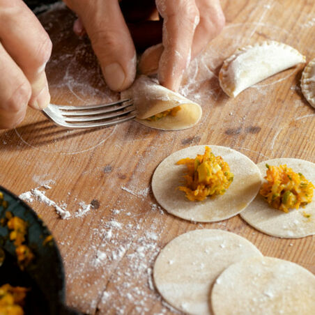 Ravioli mit Kürbisfüllung Ravioli mit Kürbisfüllung