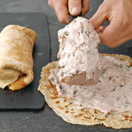 Kalbsfilet im Steinpilzmantel Kalbsfilet im Steinpilzmantel