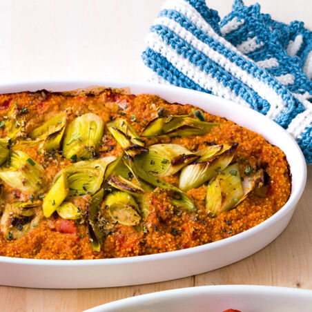 Hirseauflauf mit Erdnüssen Hirseauflauf mit Erdnüssen