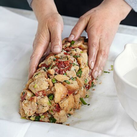 Serviettenknödel mit Pilzsauce Serviettenknödel mit Pilzsauce