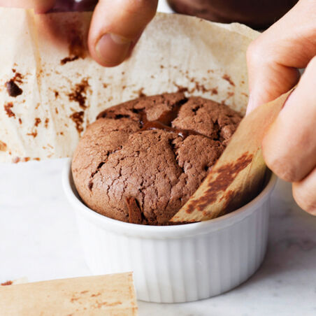 Schokokuchen mit Kirschkompott Schokokuchen mit Kirschkompott