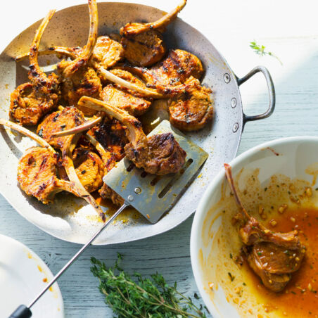 Lammchops in Thymian-Marinade Lammchops in Thymian-Marinade