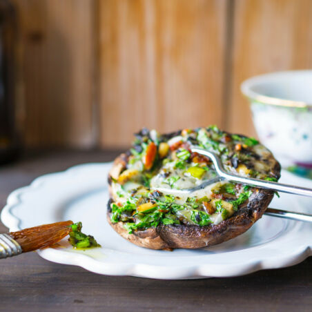 Gefüllte Portobellopilze Gefüllte Portobellopilze