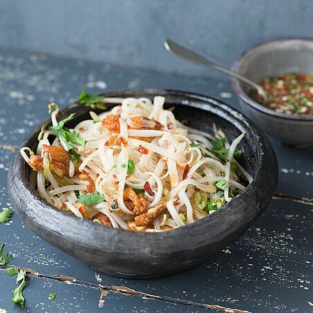 Reisnudeln mit scharfem Tofu Reisnudeln mit scharfem Tofu
