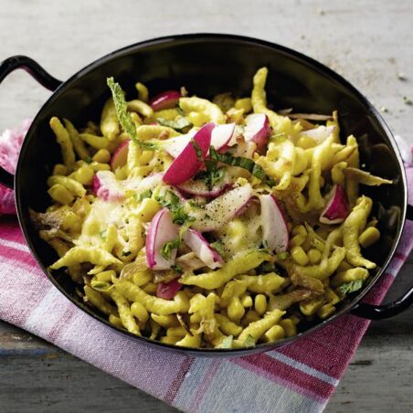 Überbackene Spätzlepfanne Überbackene Spätzlepfanne