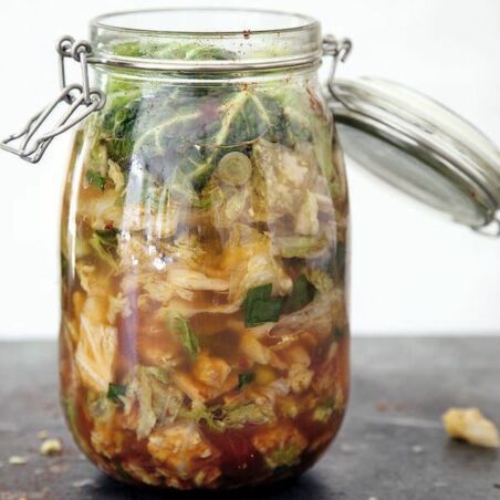 Fermentierter Wirsing »Kimchi Style« Fermentierter Wirsing »Kimchi Style«
