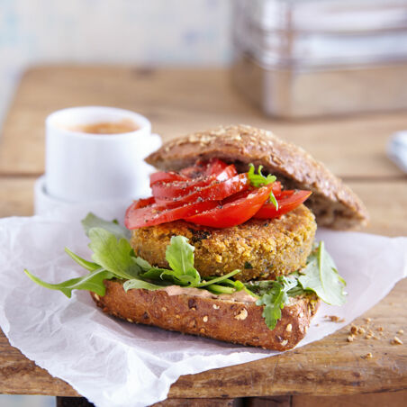Kichererbsen-Quinoa-Burger Kichererbsen-Quinoa-Burger
