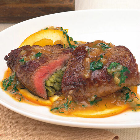 Gefüllte Rinderschnitzel Gefüllte Rinderschnitzel