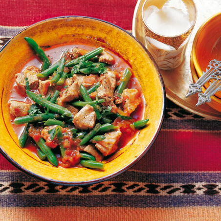 Grüne Bohnen mit Lammfleisch Grüne Bohnen mit Lammfleisch