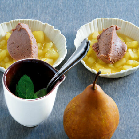 Kastaniencreme mit Birnen Kastaniencreme mit Birnen