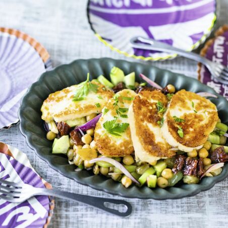 Halloumi-Kichererbsen-Salat Halloumi-Kichererbsen-Salat