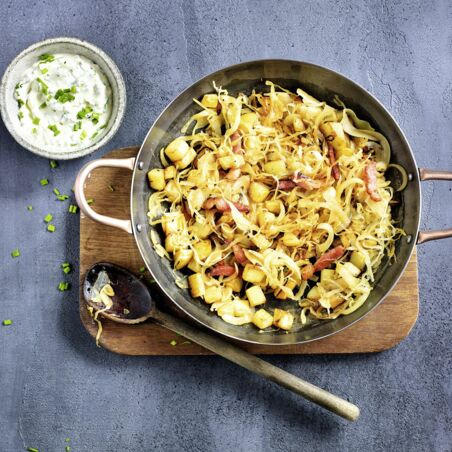 Bratkartoffel-Kraut-Pfanne Bratkartoffel-Kraut-Pfanne