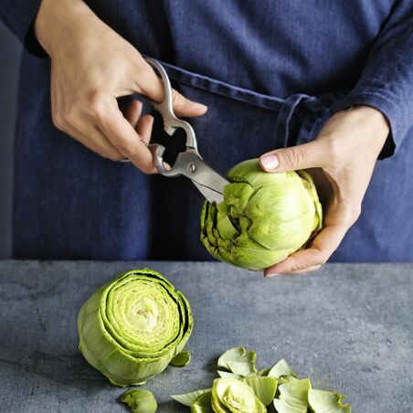 Artischocken mit Zitronen-Mayo und Minze-Vinaigrette Artischocken mit Zitronen-Mayo und Minze-Vinaigrette