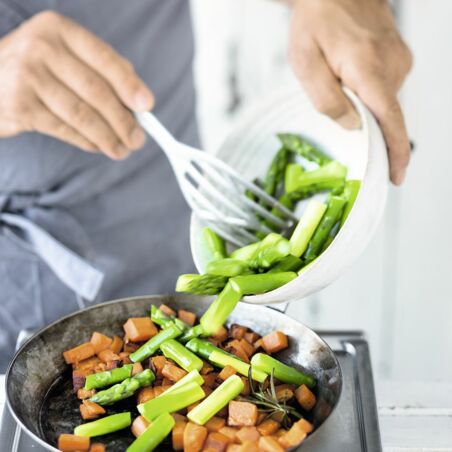 Spargel-Frittata mit Süßkartoffeln Spargel-Frittata mit Süßkartoffeln