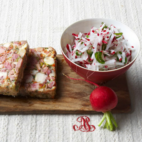 Presskopf mit Radieschensalat Presskopf mit Radieschensalat