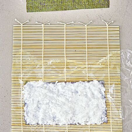 Tempura-Lachstatar-Uramaki Tempura-Lachstatar-Uramaki