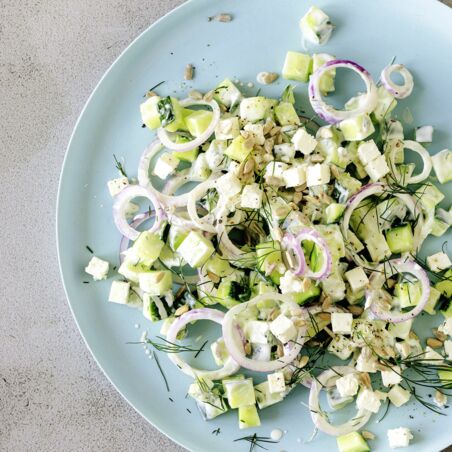 Gurkensalat mit Feta und Dill Gurkensalat mit Feta und Dill