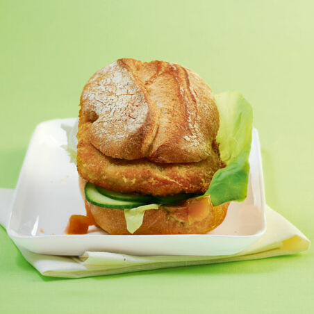 Käse-Schnitzel-Sandwich