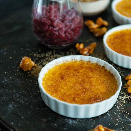 Ziegenkäse-Creme-Brulee Ziegenkäse-Creme-Brulee