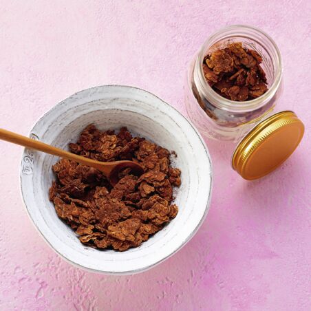 Knuspermüsli mit Banane und Schoko Knuspermüsli mit Banane und Schoko