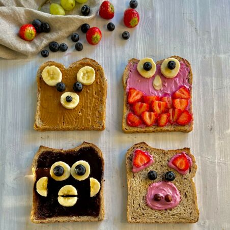Obst-Toasts Obst-Toasts
