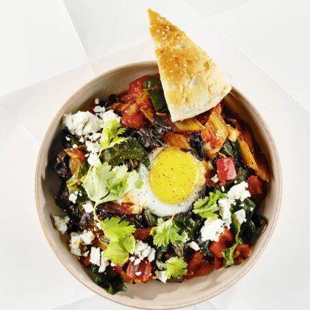 Shakshuka mit Mangold Shakshuka mit Mangold