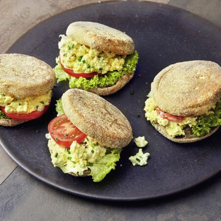 Rührtofu-Burger Rührtofu-Burger