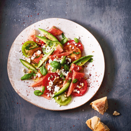 Tomaten-Melone-Salat Tomaten-Melone-Salat