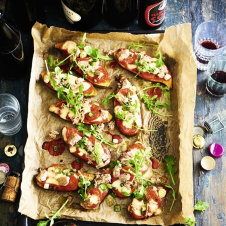 Mini-Süßkartoffel-Pizza Mini-Süßkartoffel-Pizza