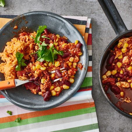 Tofu-Bohnen-Chili Tofu-Bohnen-Chili