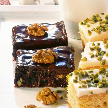 Brownies mit Schokoguss Brownies mit Schokoguss