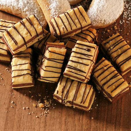 Schoko-Mandel-Schichtkekse Schoko-Mandel-Schichtkekse