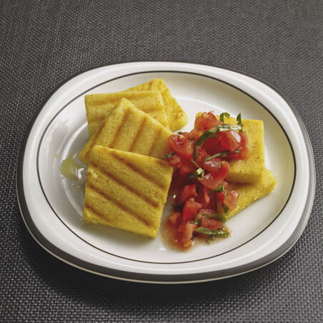 Gewürzpolenta mit Minzetomaten Gewürzpolenta mit Minzetomaten