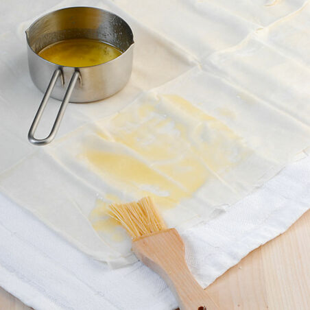 Rotkrautstrudel mit Orangensauce