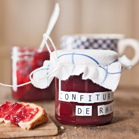 Himbeer-Rhabarber-Konfitüre Himbeer-Rhabarber-Konfitüre