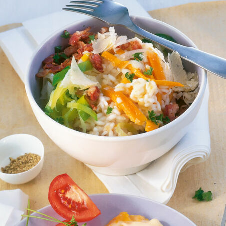 Kürbisrisotto mit Bacon Kürbisrisotto mit Bacon